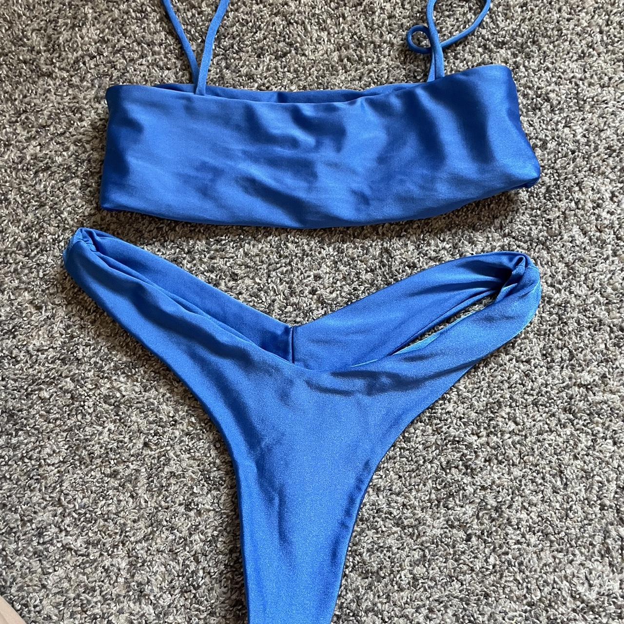 Women's Blue Swimsuit-one-piece | Depop