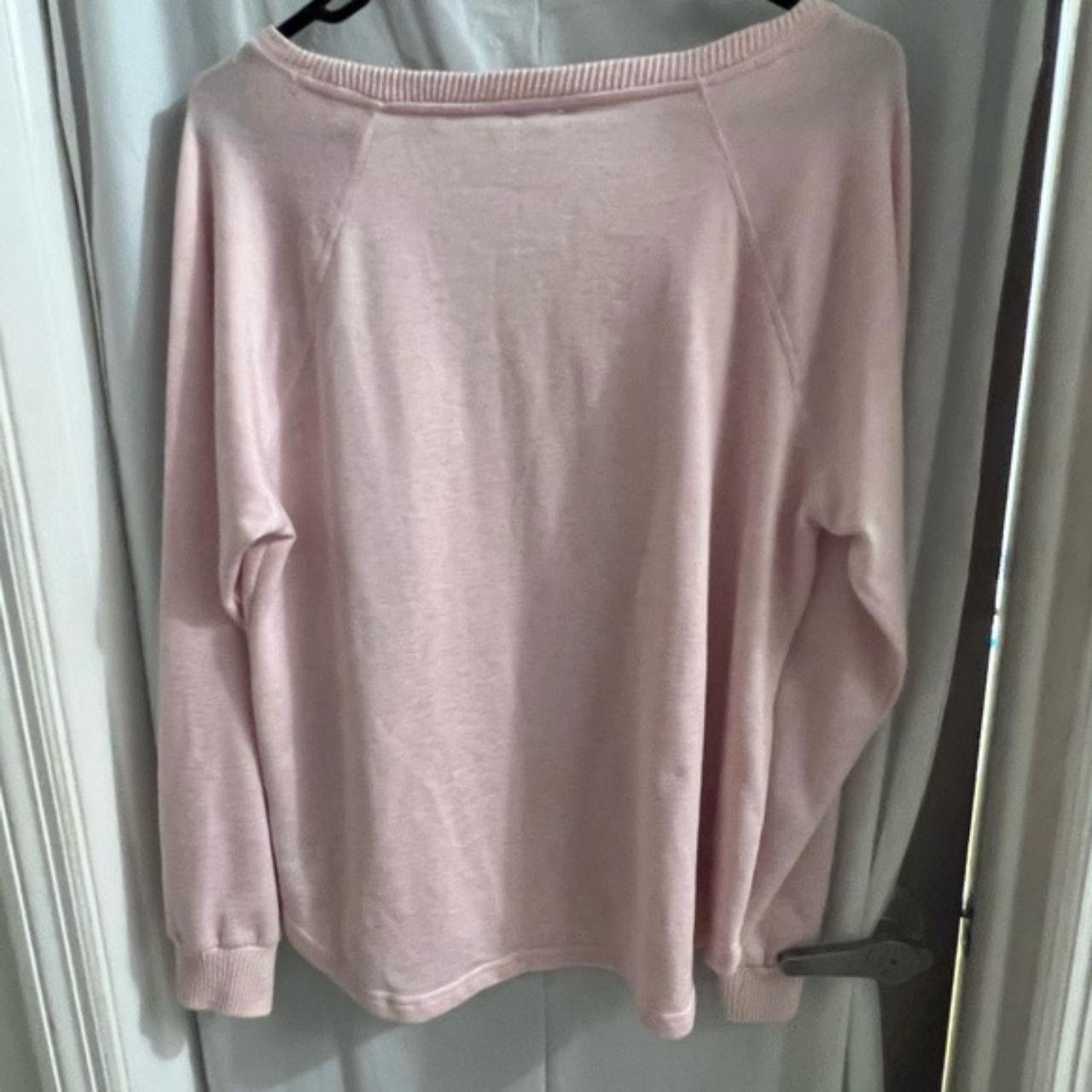 Like new pink boat neck sweater Very soft - Depop