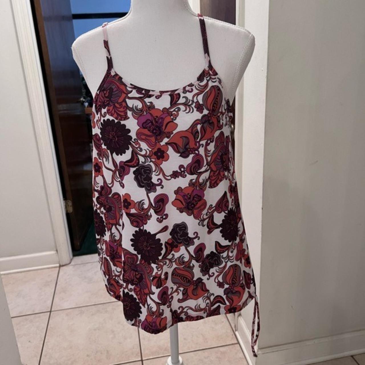 Nwt prana floral burnt orange retro alia cami... - Depop