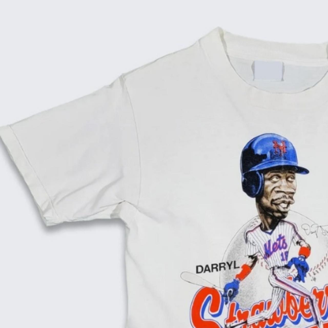 Men's Nike MLB NY Mets #18 Darryl Strawberry Tee - Depop