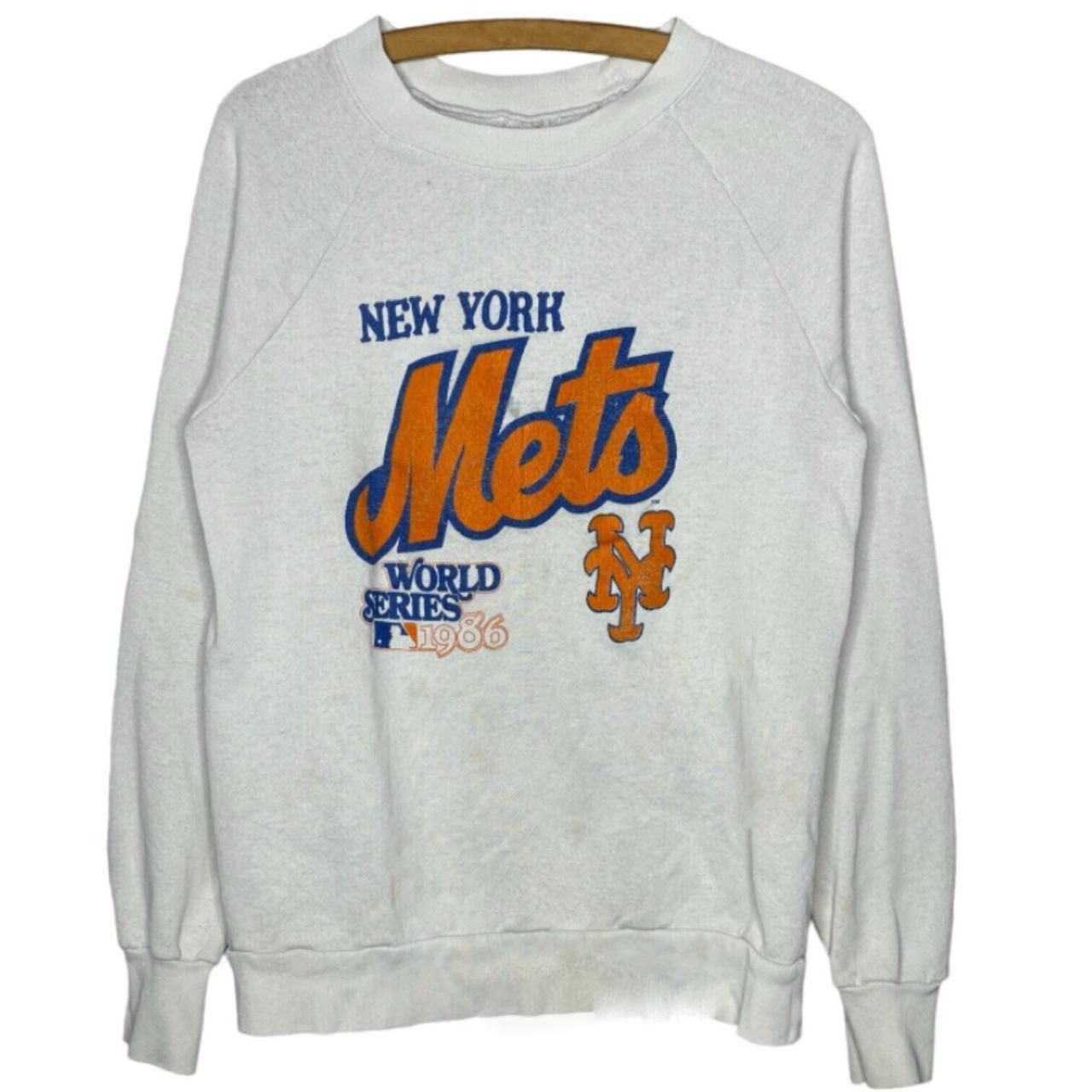 New York Mets MLB 1986 World Series Crewneck - Depop