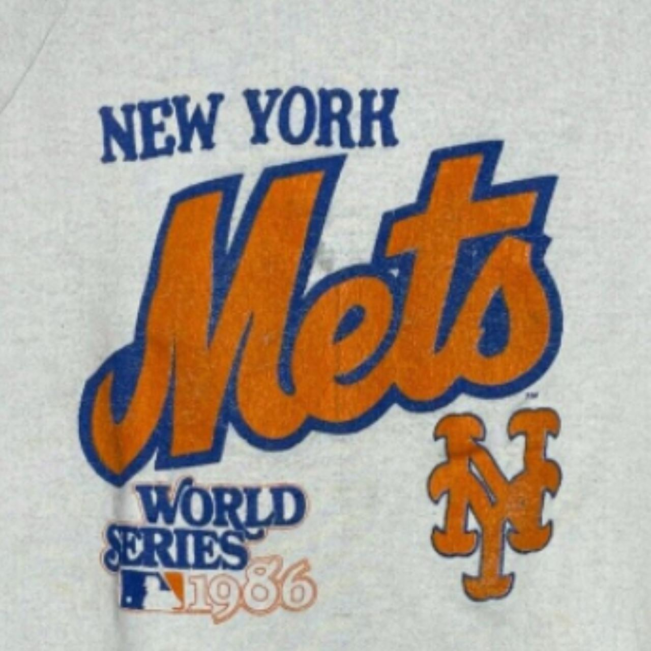 New York Mets MLB 1986 World Series Crewneck - Depop