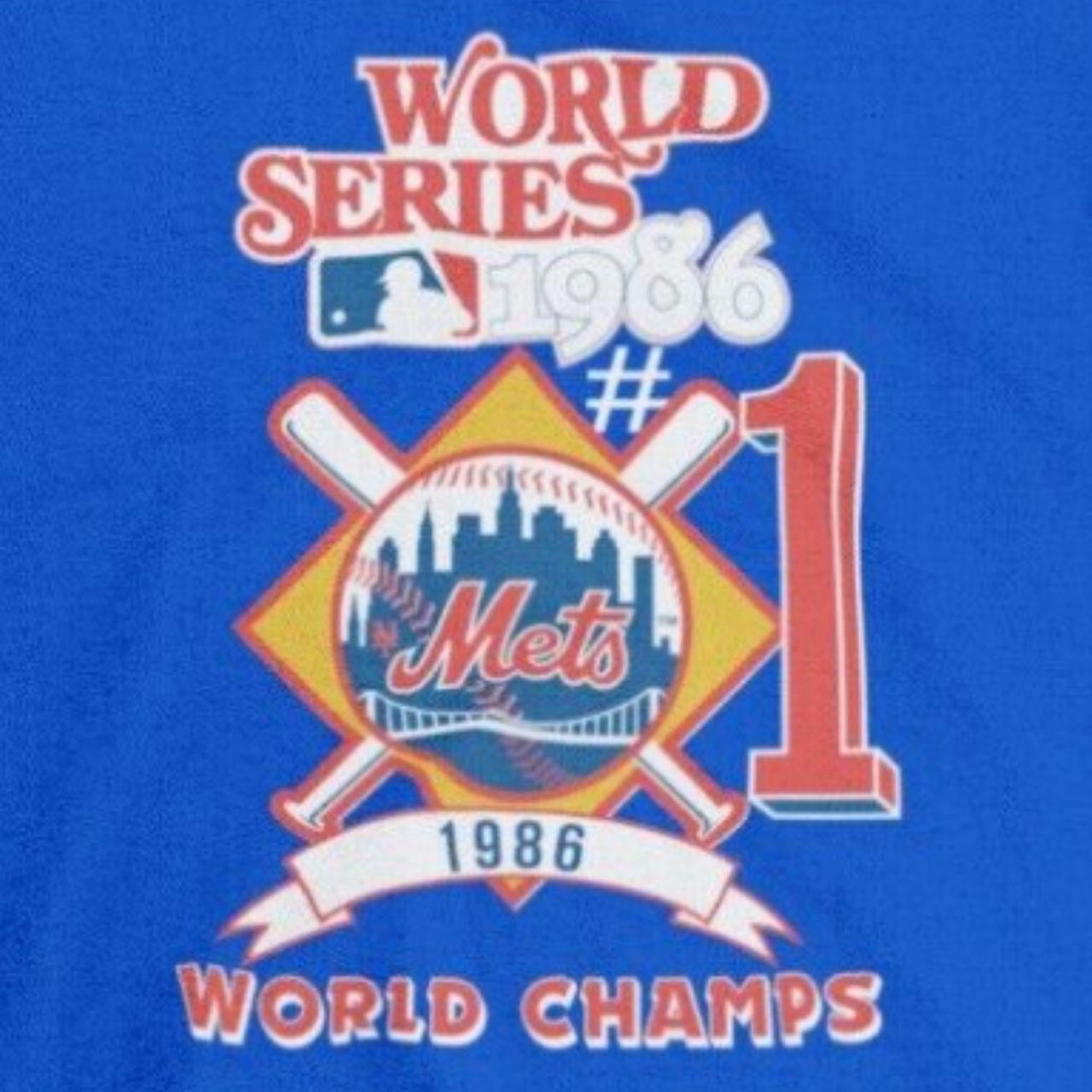 New York Mets 1986 World Series champions sweatshirt - Depop