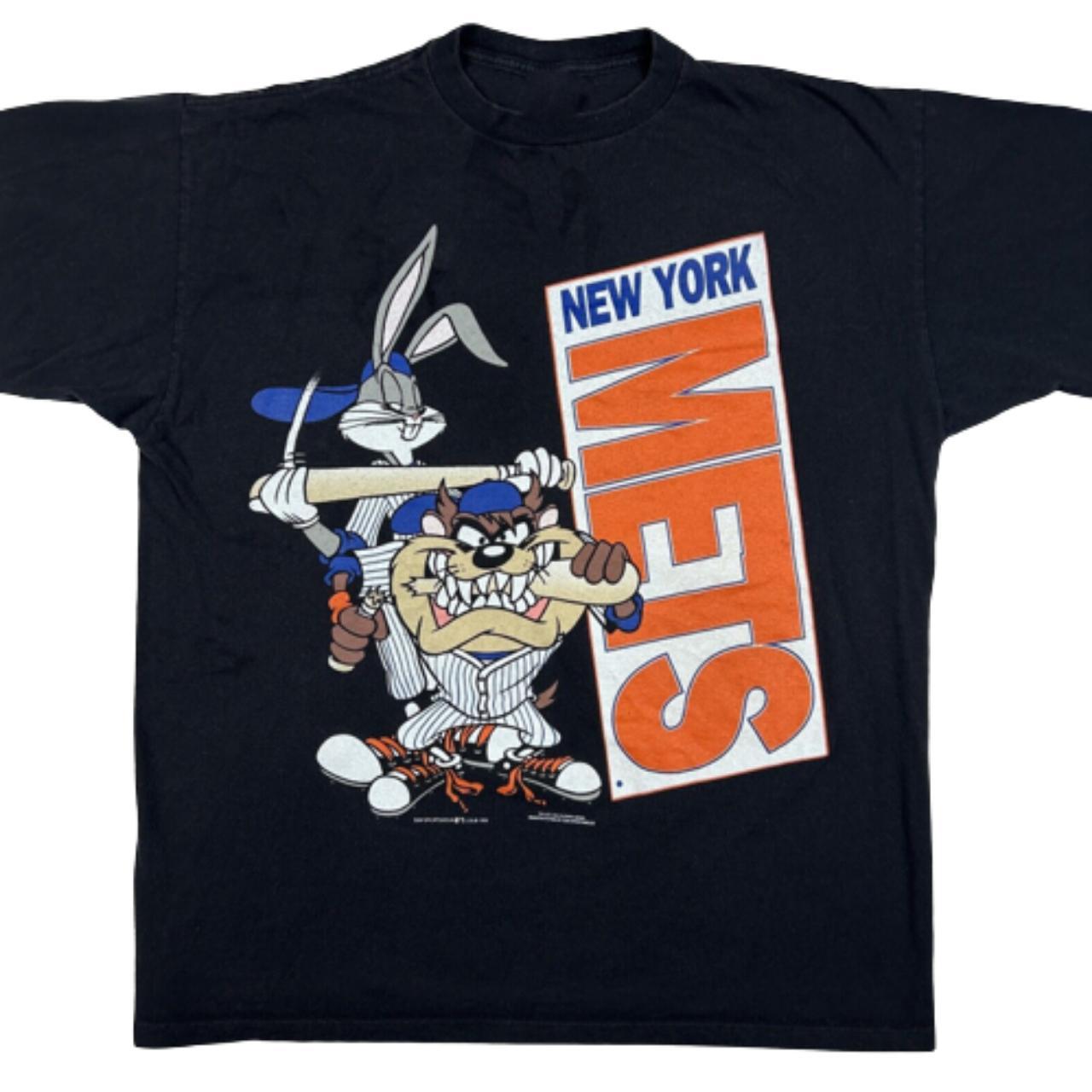 Vintage New York Mets Looney Tunes Taz Shirt MLB Baseball Shirt