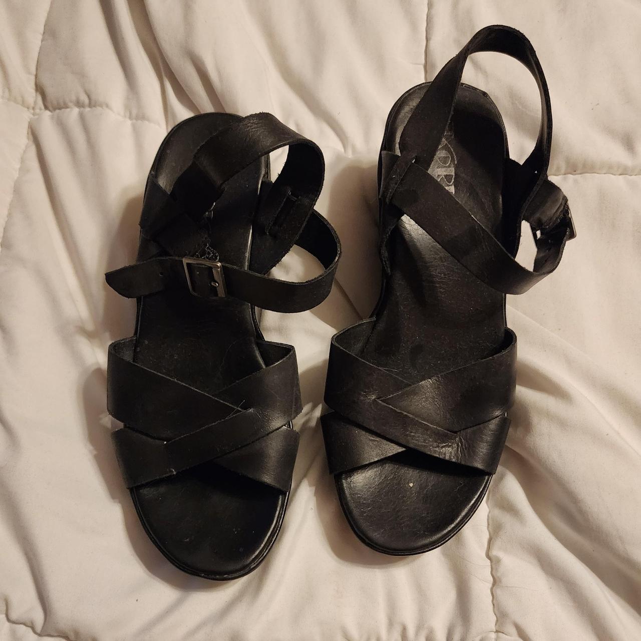 Korks Women's Black Sandals