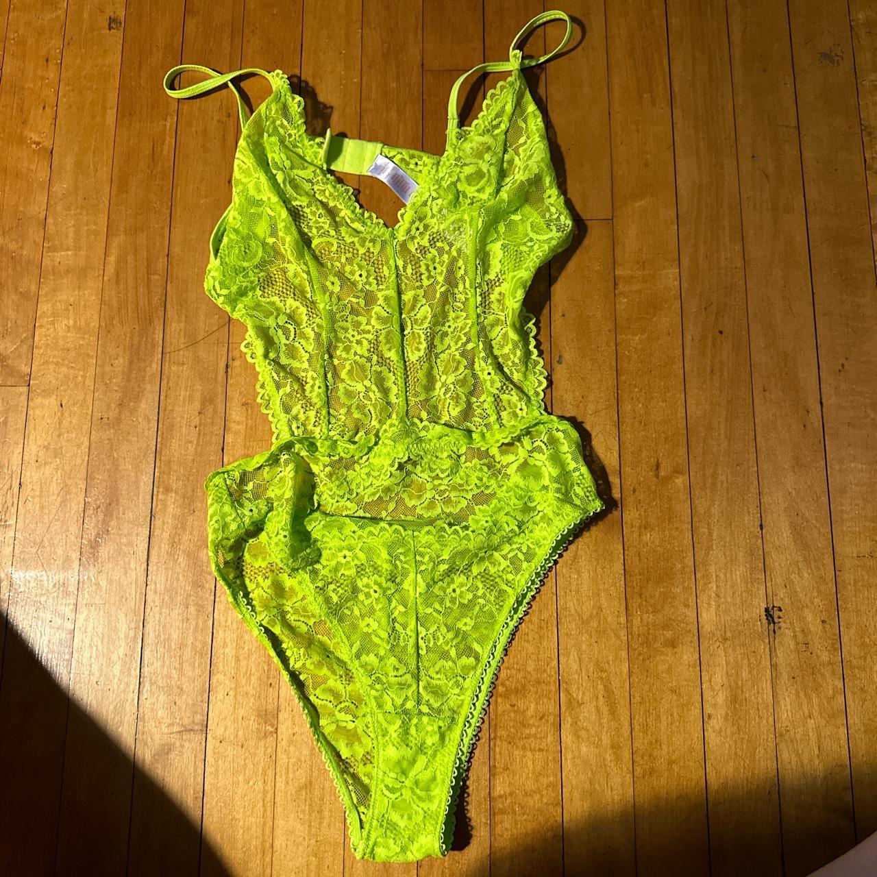 Savage x Fenty Women's Green Underwear Depop
