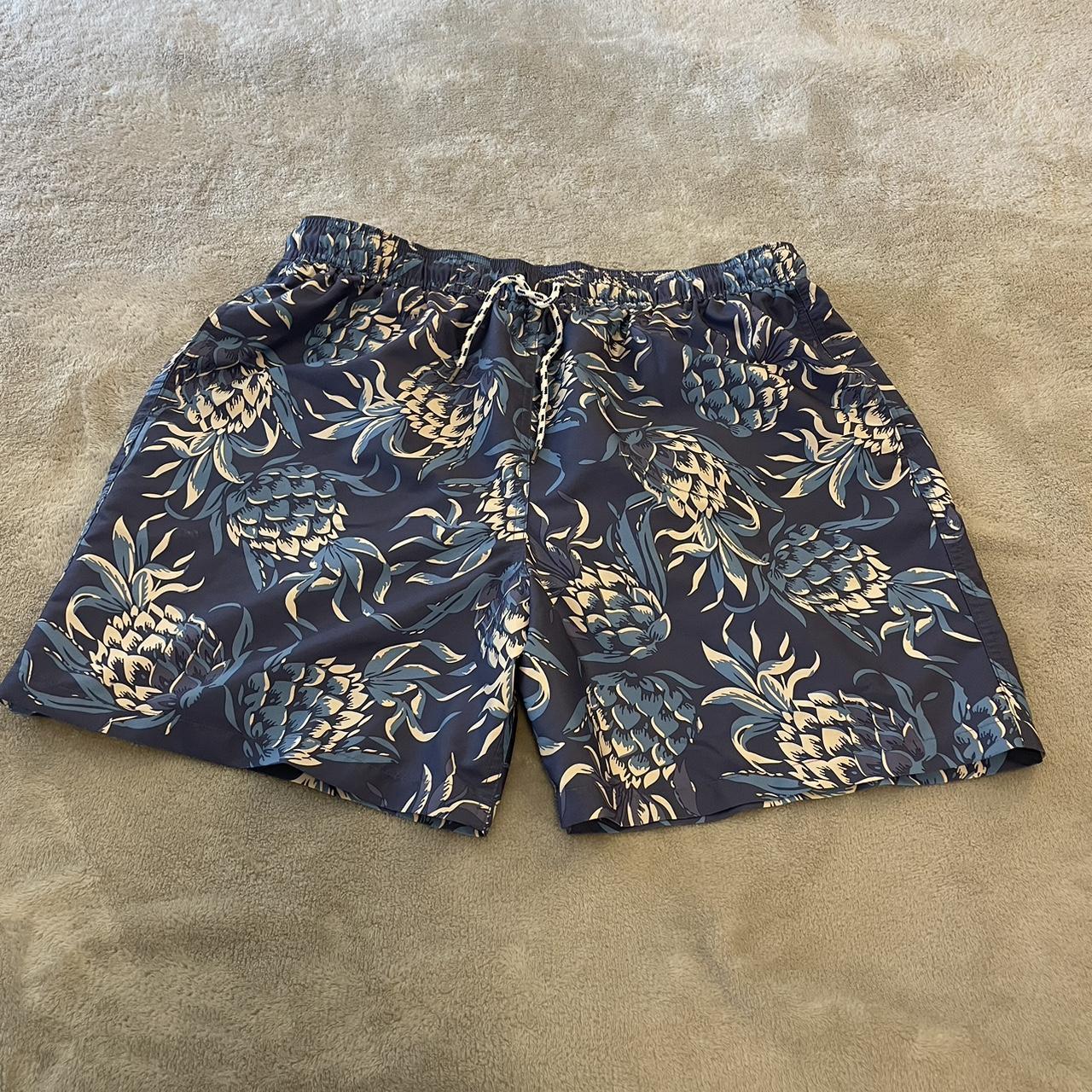 Brooks Brothers Pineapple Print Swim Trunks 6