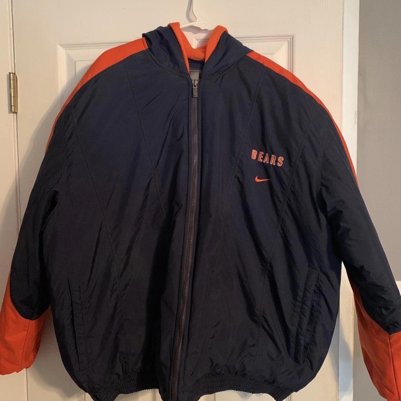 Nike SHIELD NFL Chicago Bears On-Field Bomber Jacket Size Small