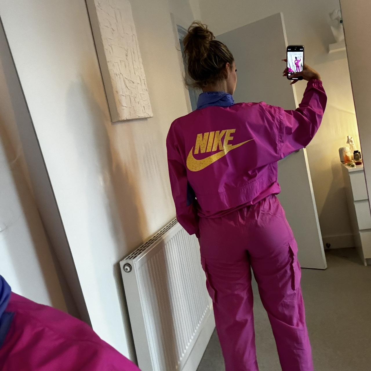 nike pink womens tracksuit