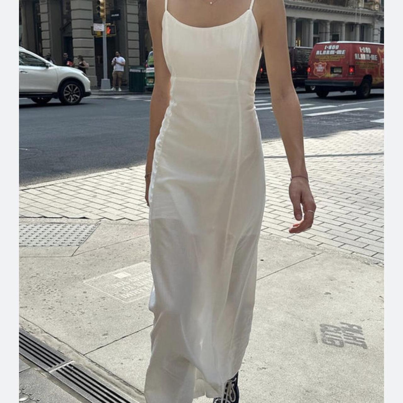 Brandy Melville White Colleen Slip Dress, Maxi dress... Depop