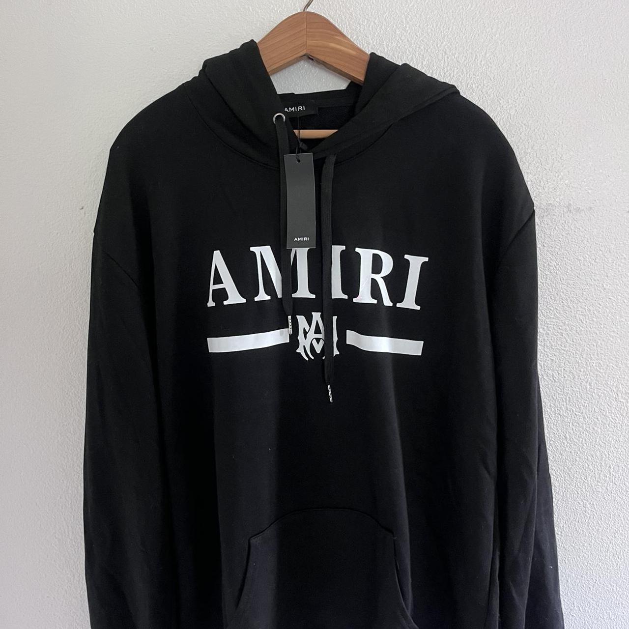 Amiri Black Cotton Hoodie XXL - Depop