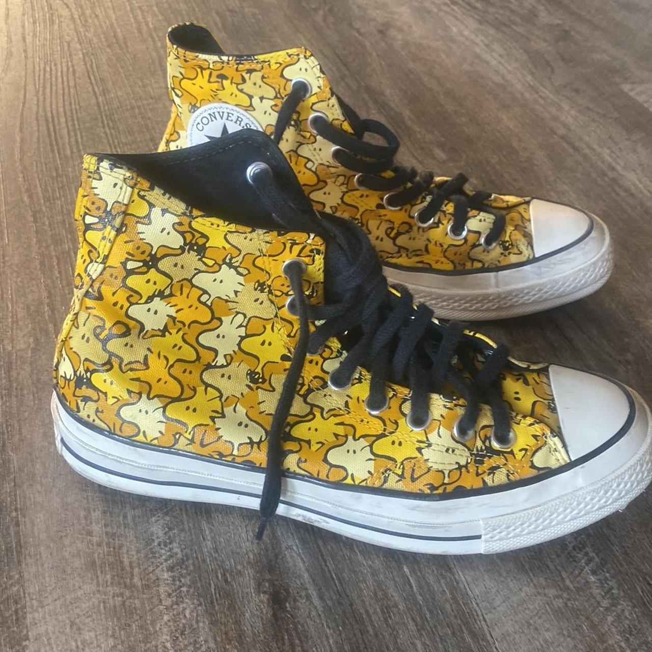 All Star Woodstock Converse Charlie Brown multi. Depop