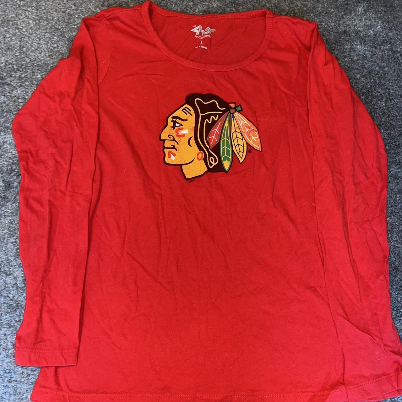 Women's Red Chicago Blackhawks Long Sleeve T-Shirt