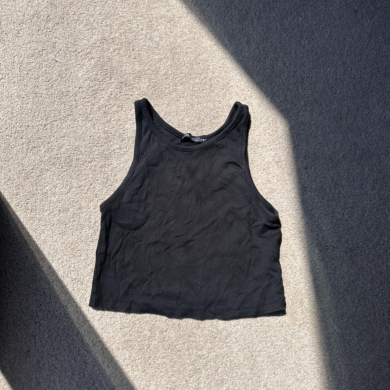 Zara crop tank top zara zaratop croptop tank... Depop