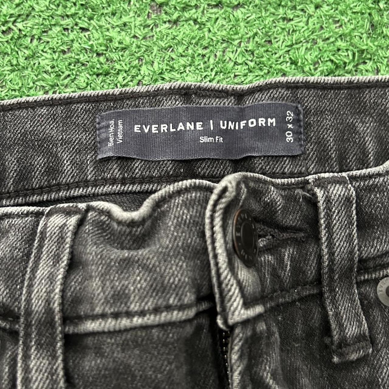Everlane Black Denim Uniform Slim Fit Jeans 30 x... Depop