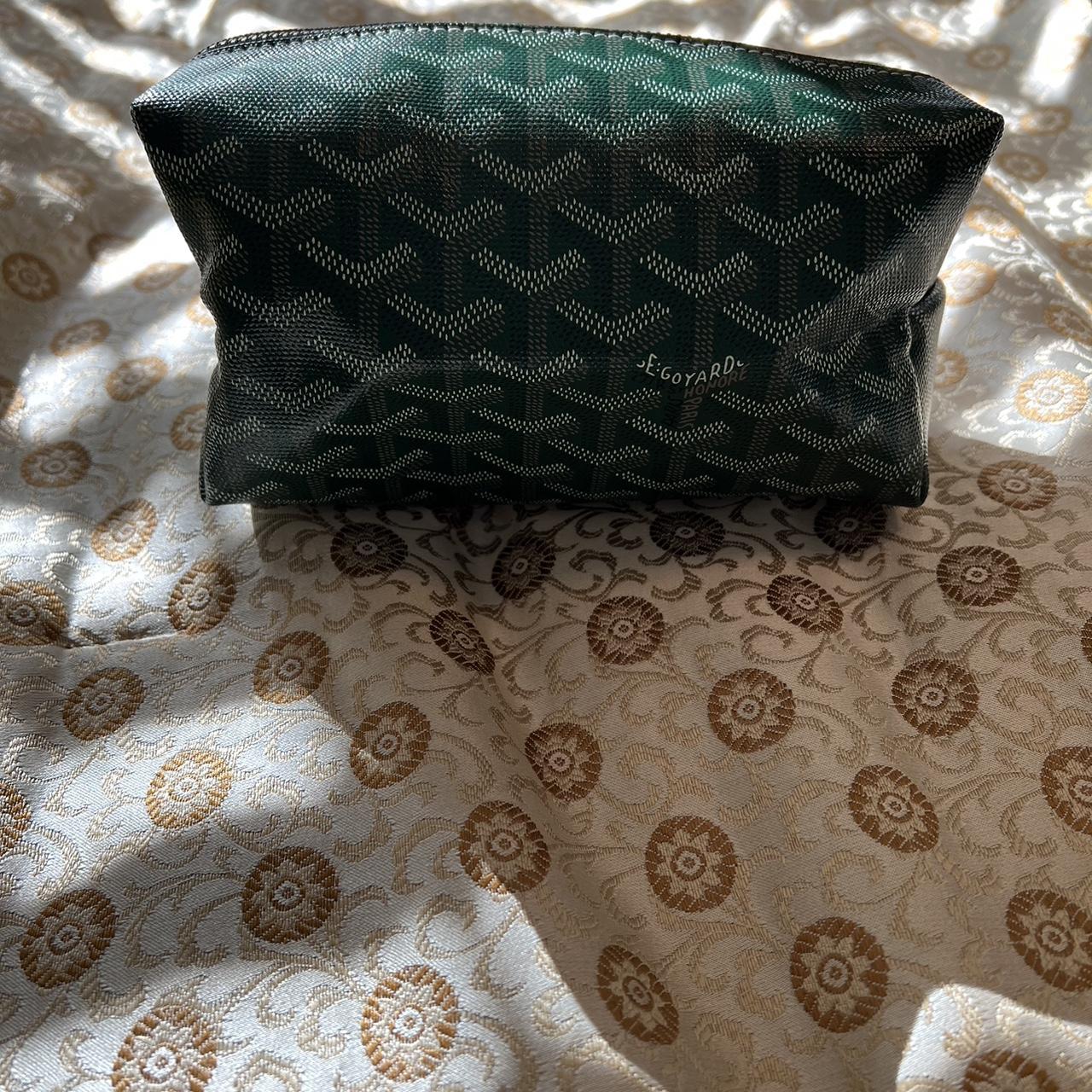 Goyard Toiletry Bag Green Depop