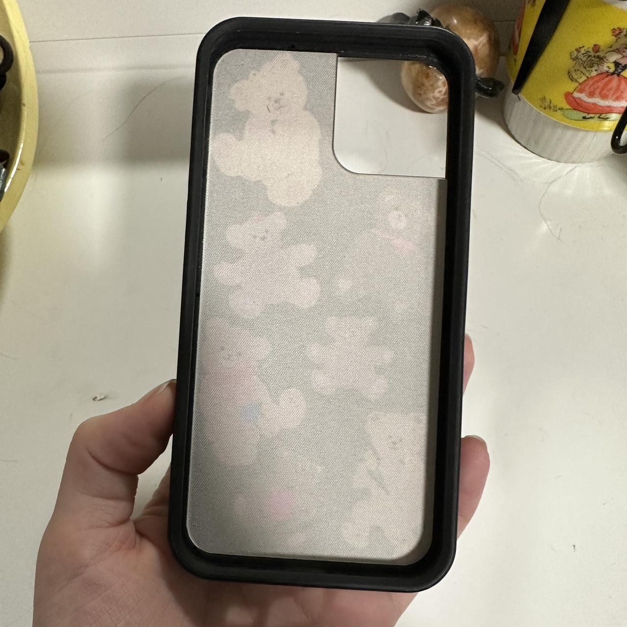 brown teddy bear Wildflower case for an iPhone 12... Depop