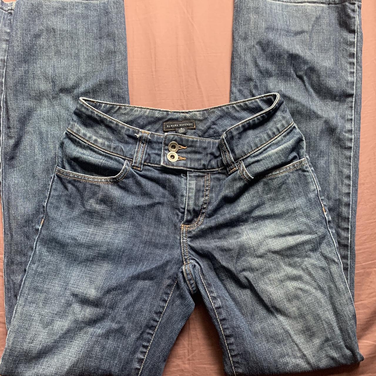banana republic jeans fit super nice worn a few... Depop
