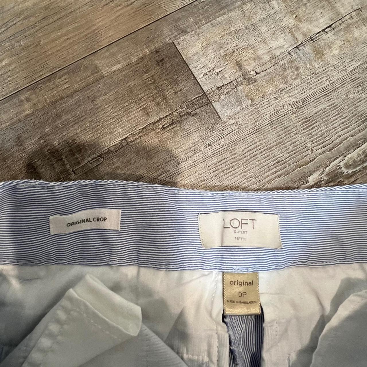 LOFT Women's Straight leg Chino Pants - Blue - 0 … - image 3