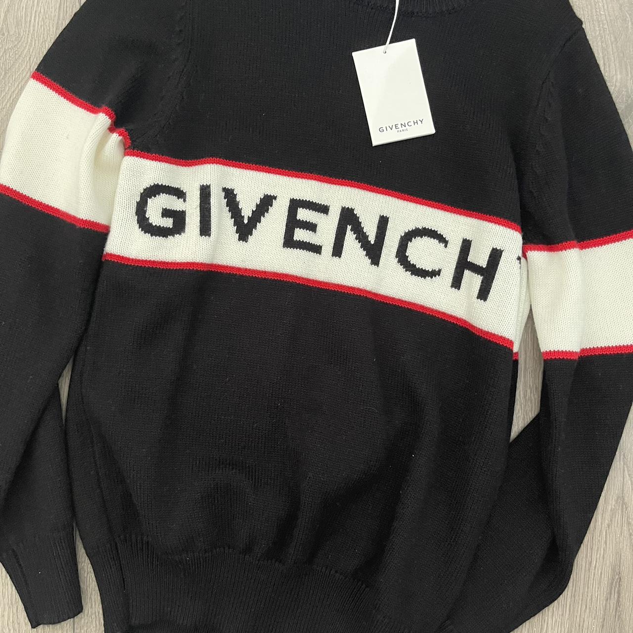 Black white and outlet red givenchy sweater