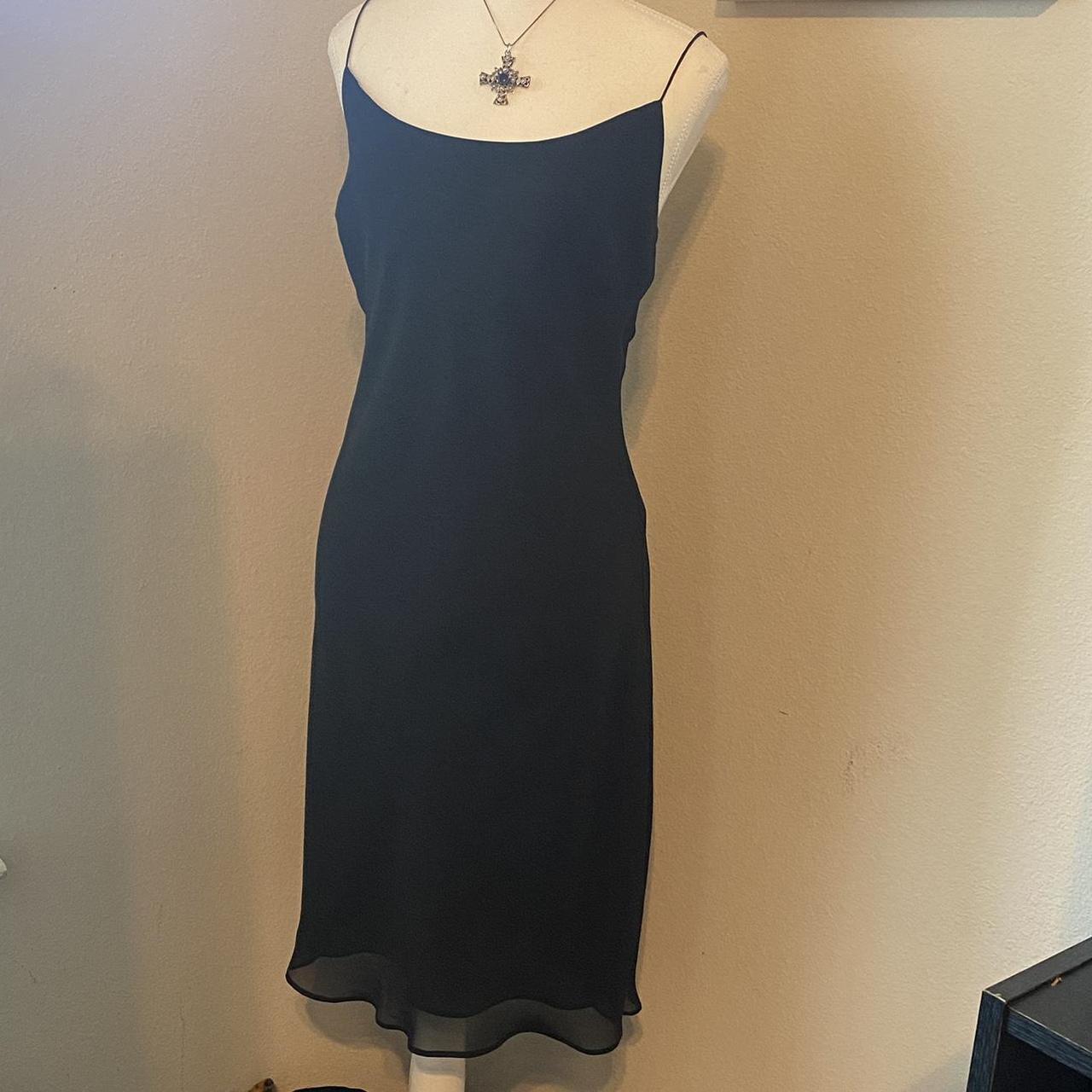 long black dress! so pretty. no size on it but would... - Depop
