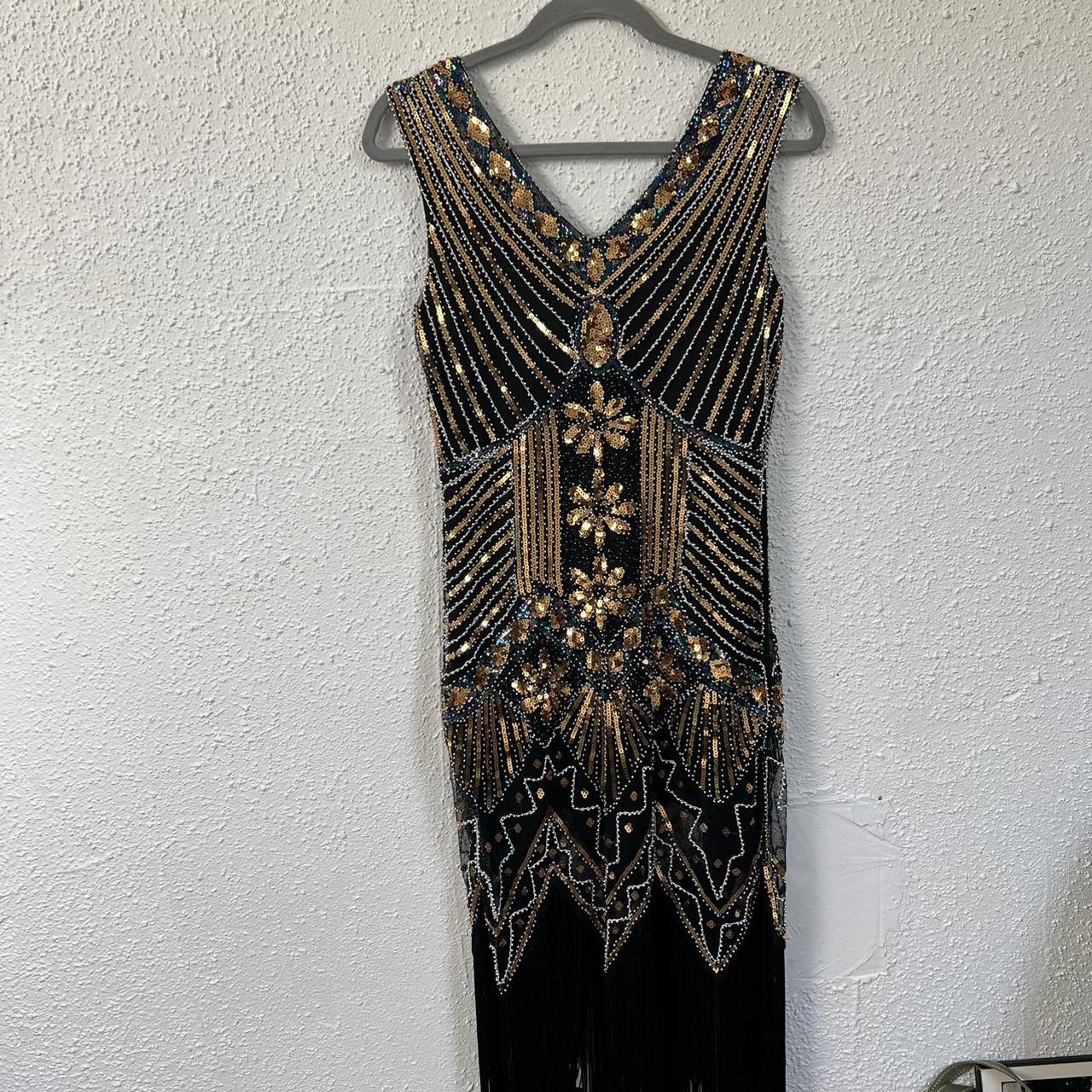 Amazing glitzy flapper style dress 💛 Size... - Depop