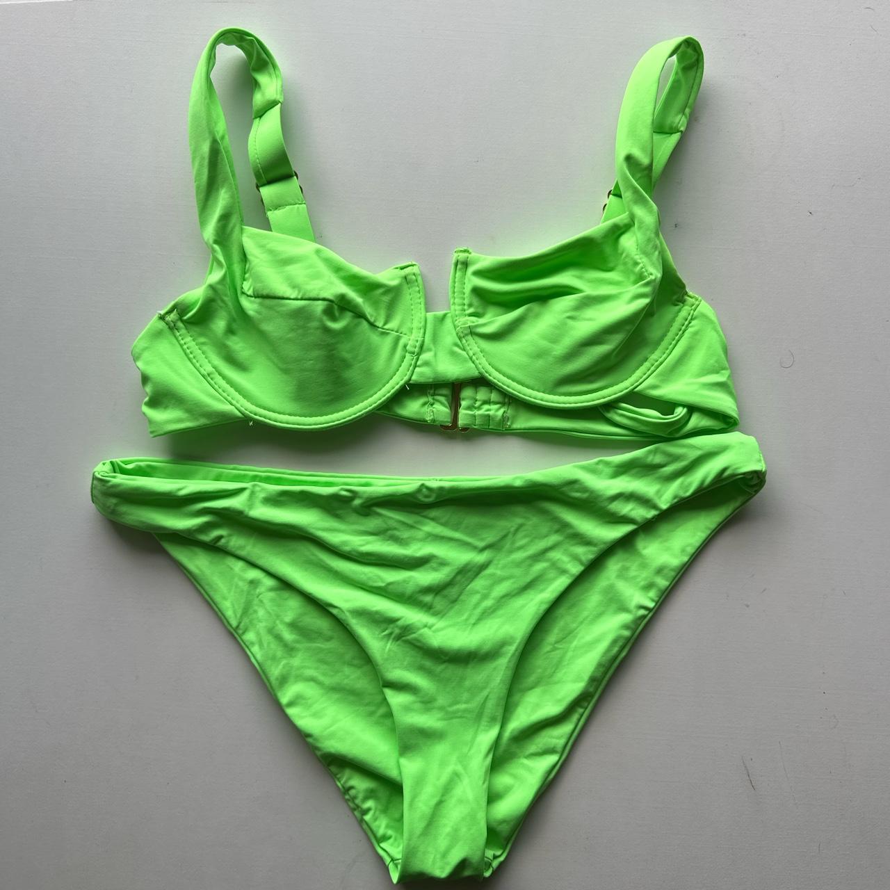 Super cute neon bikini same material at Dippin... - Depop