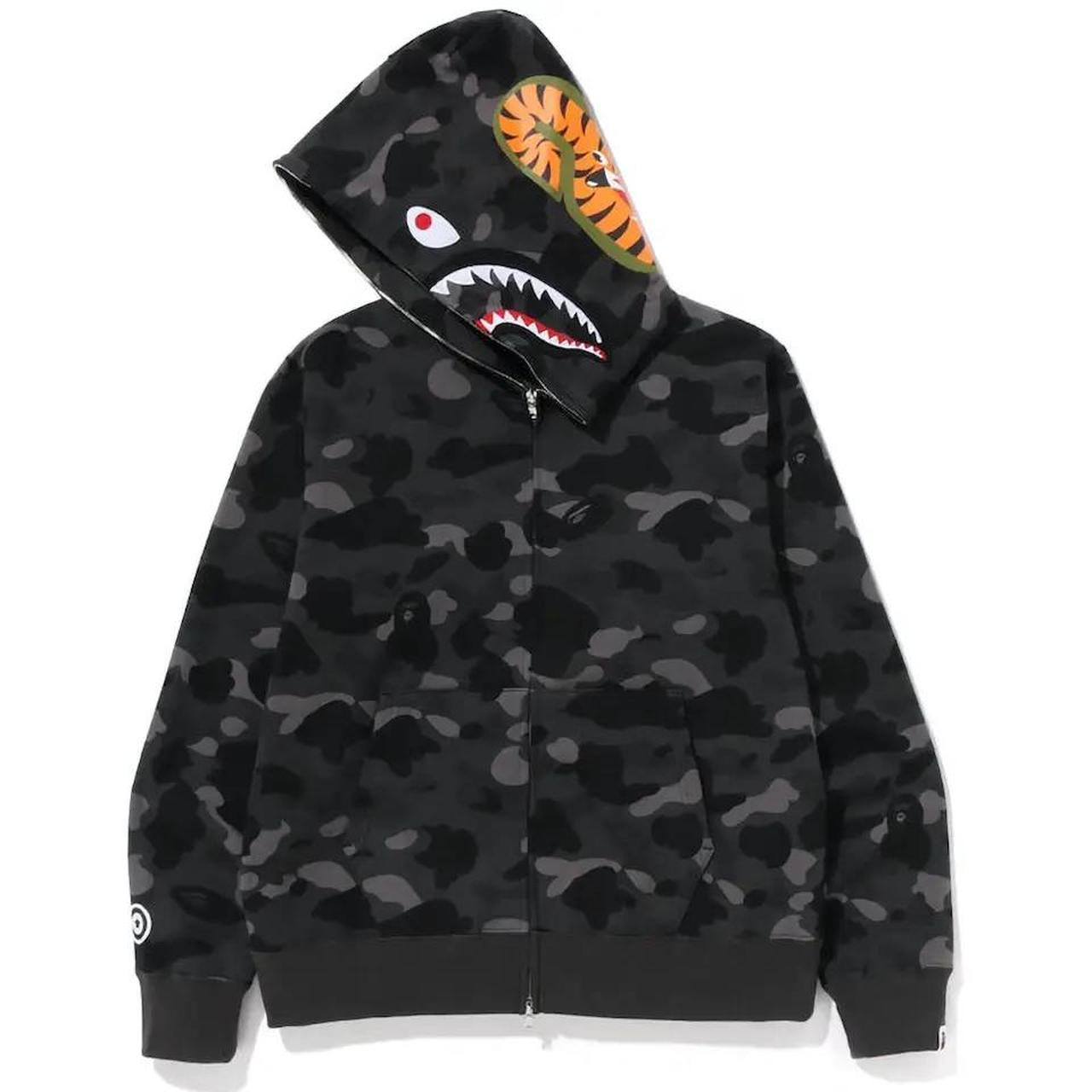 BAPE Color Camo Shark Full Zip Hoodie (SS23) - Depop