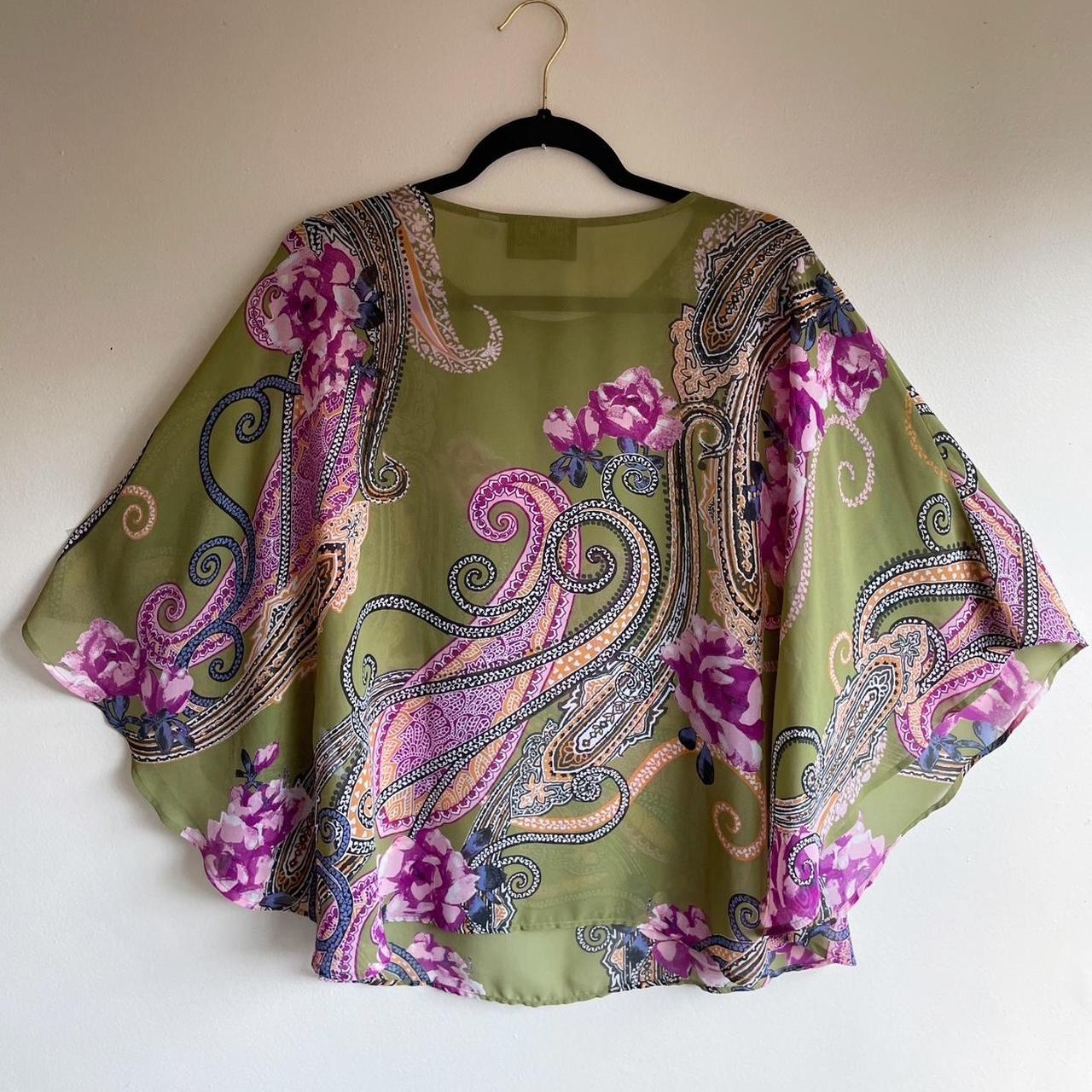 Bob Mackie Women's Blouse - Green - M – Bob Macki… - image 2