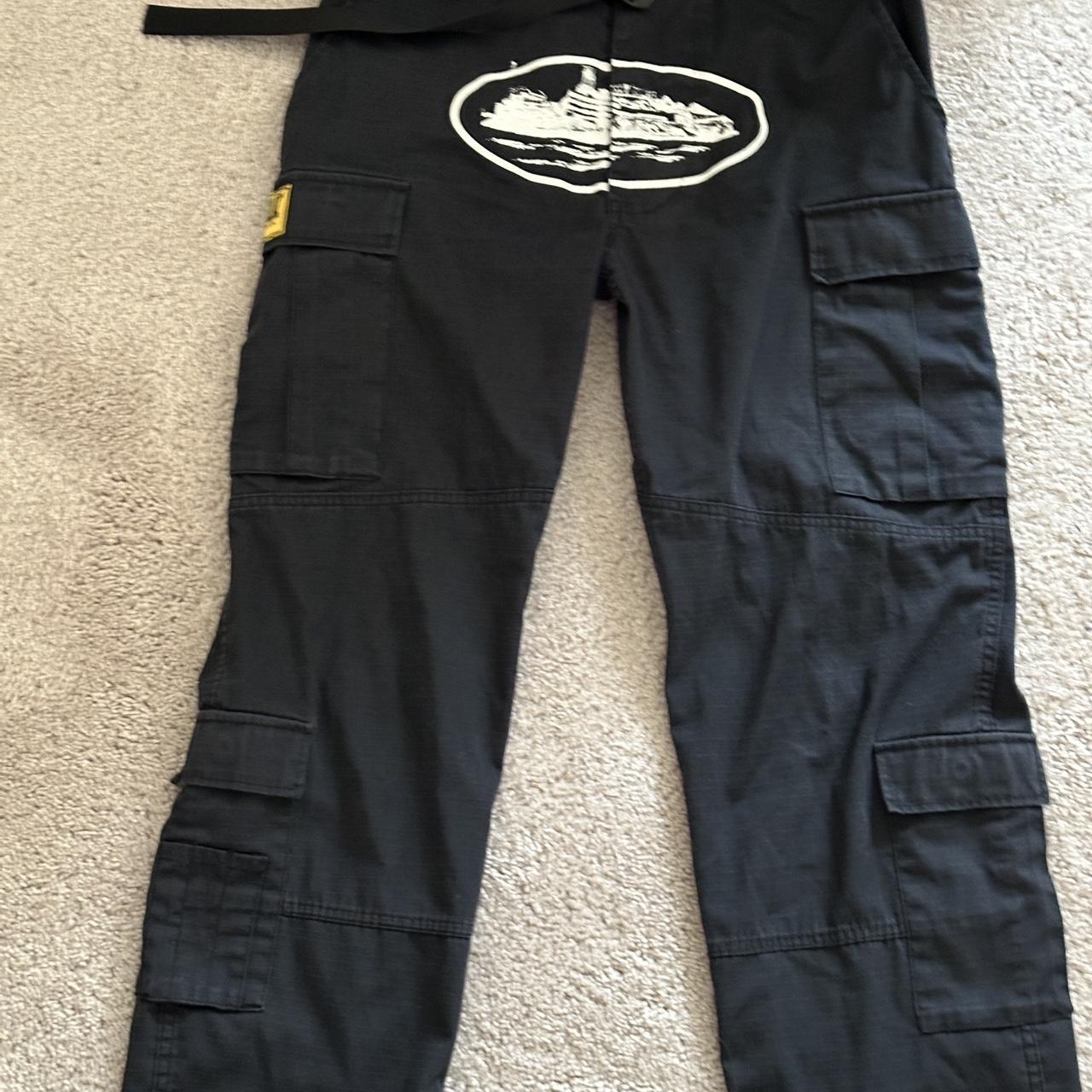 Corteiz Guerillaz* Cargo Pant 'Black/Pink' NEVER | Depop