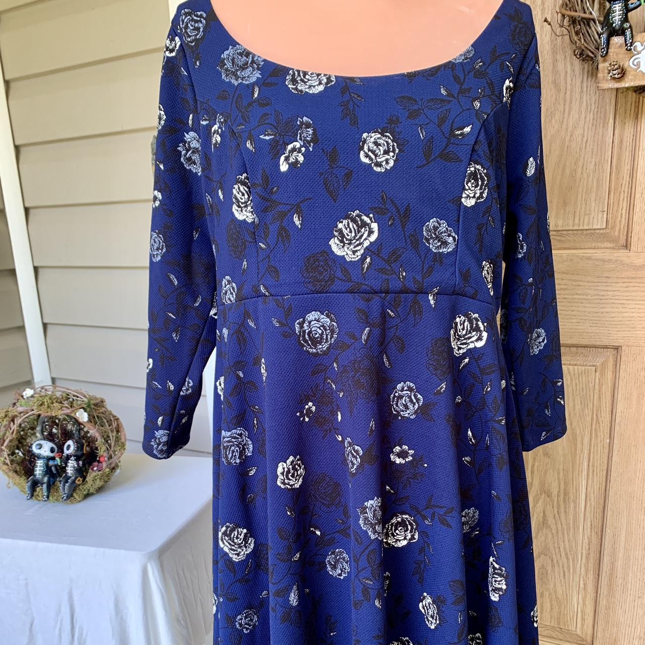 Torrid navy shop blue dress