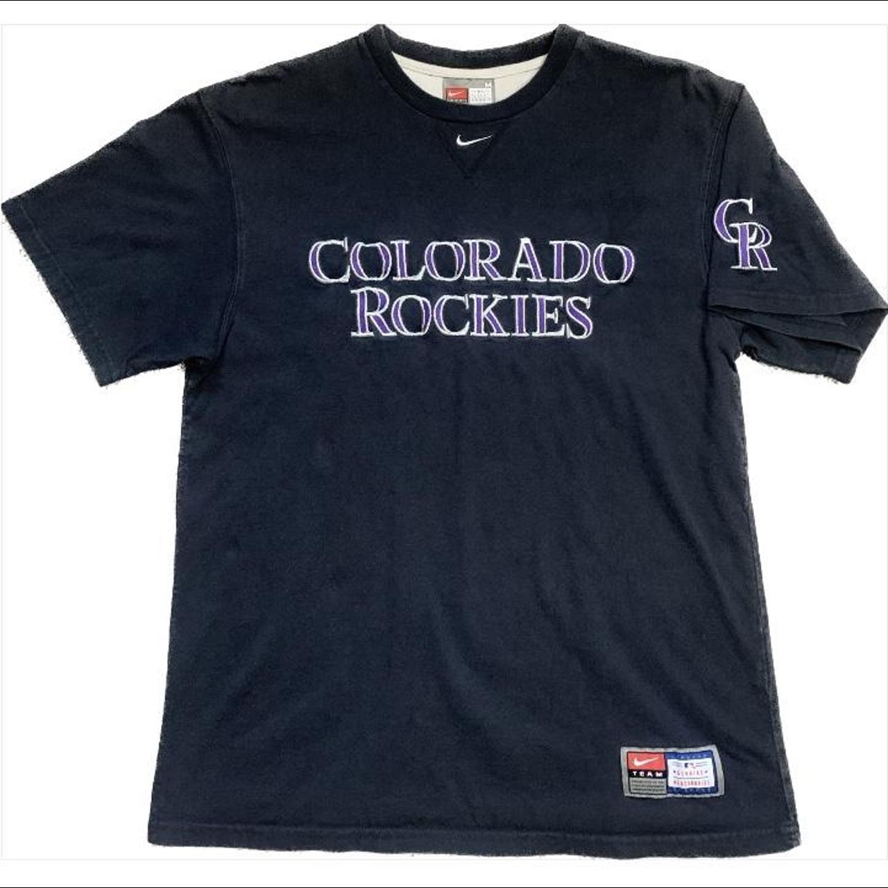 Men's Nike Purple Colorado Rockies Team T-Shirt