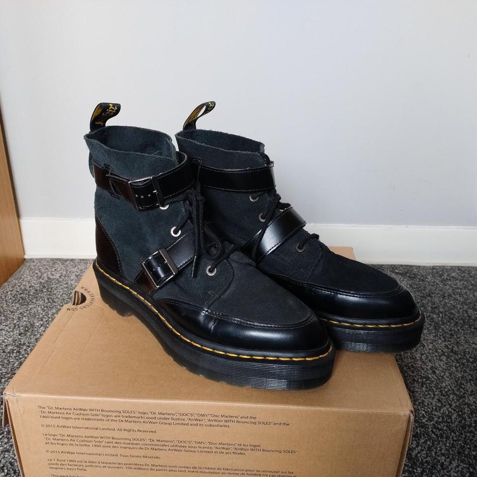 Dr. Martens Masha Creeper boots. Made with black. Depop