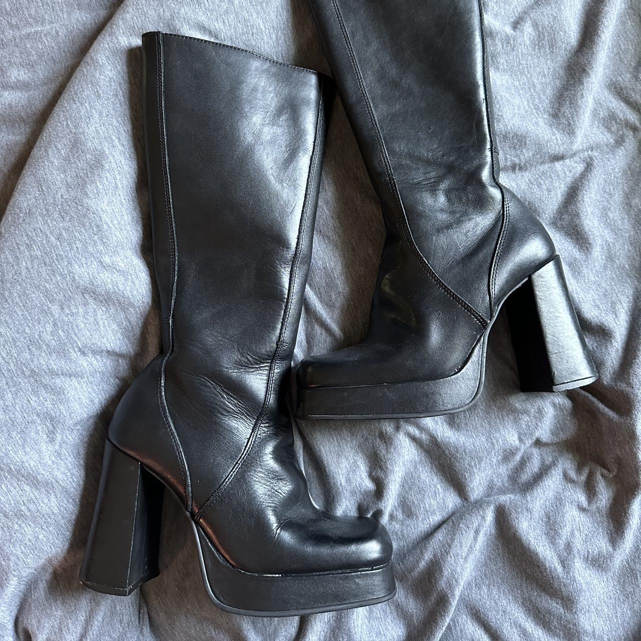 Steve Madden Women's Black Boots | Depop