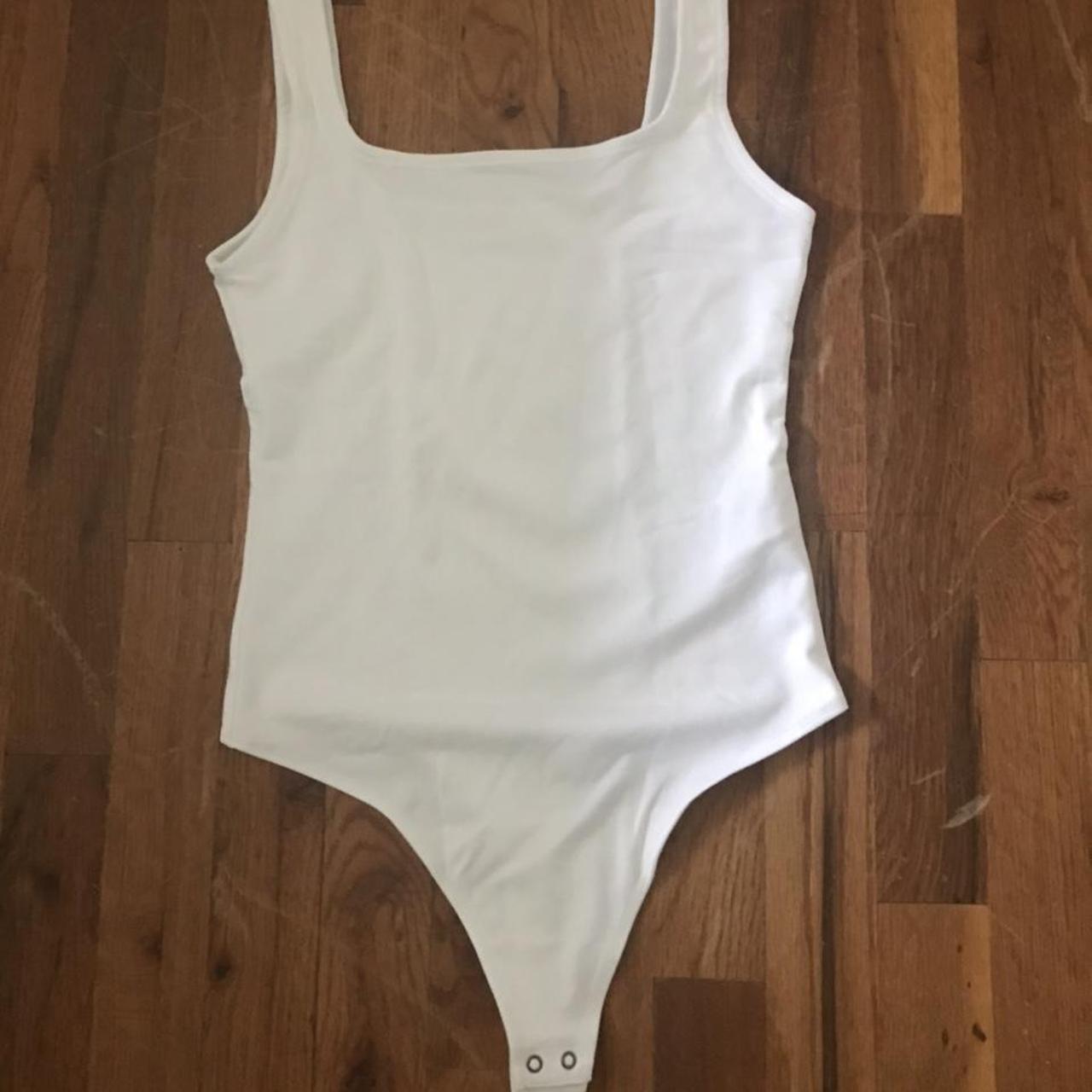 Abercrombie Fitch Women S White Bodysuit Depop