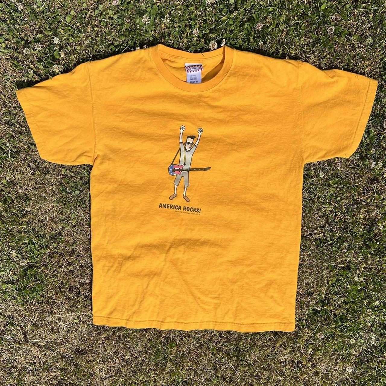 Sonoma Goods for Life Men's Yellow Tshirt Depop