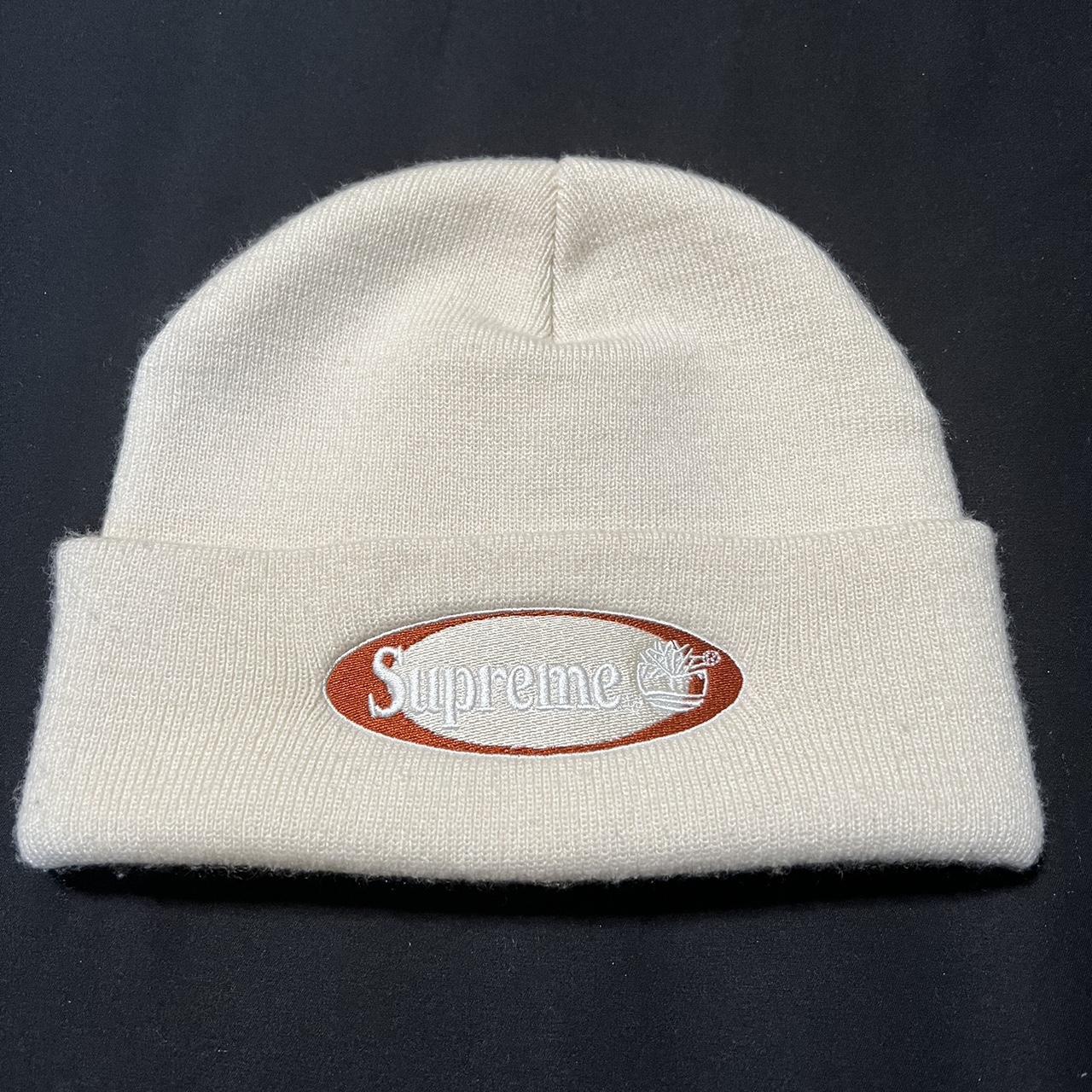 Orange supreme-beanie - Depop