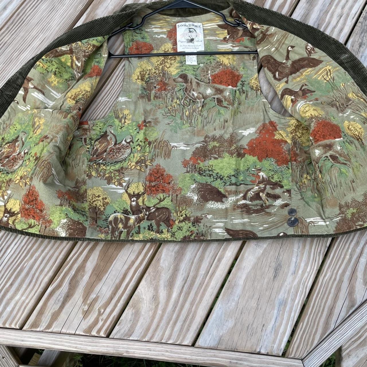 Banana Republic Green and Brown Gilet Depop