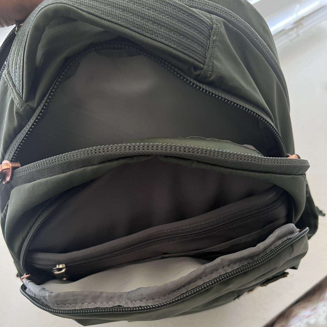 Dark Green North Face Backpack Style... Depop