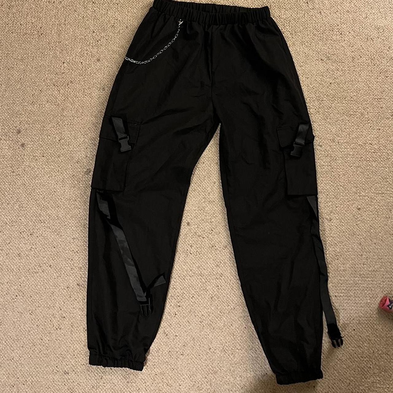 cargos with chain in great condition chain is... - Depop