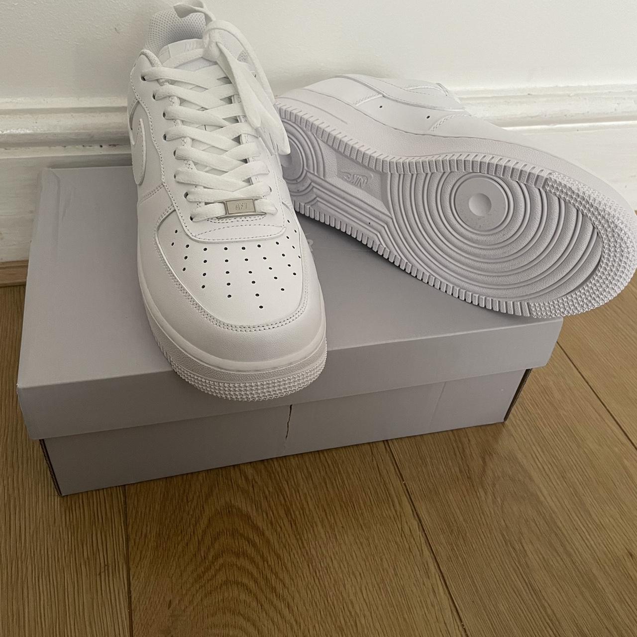 White Air force 1 Nike Size 7 and 1/2 #nike #Airforce1 - Depop