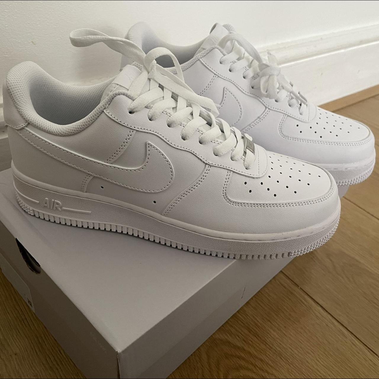 White Air force 1 Nike Size 7 and 1/2 #nike #Airforce1 - Depop