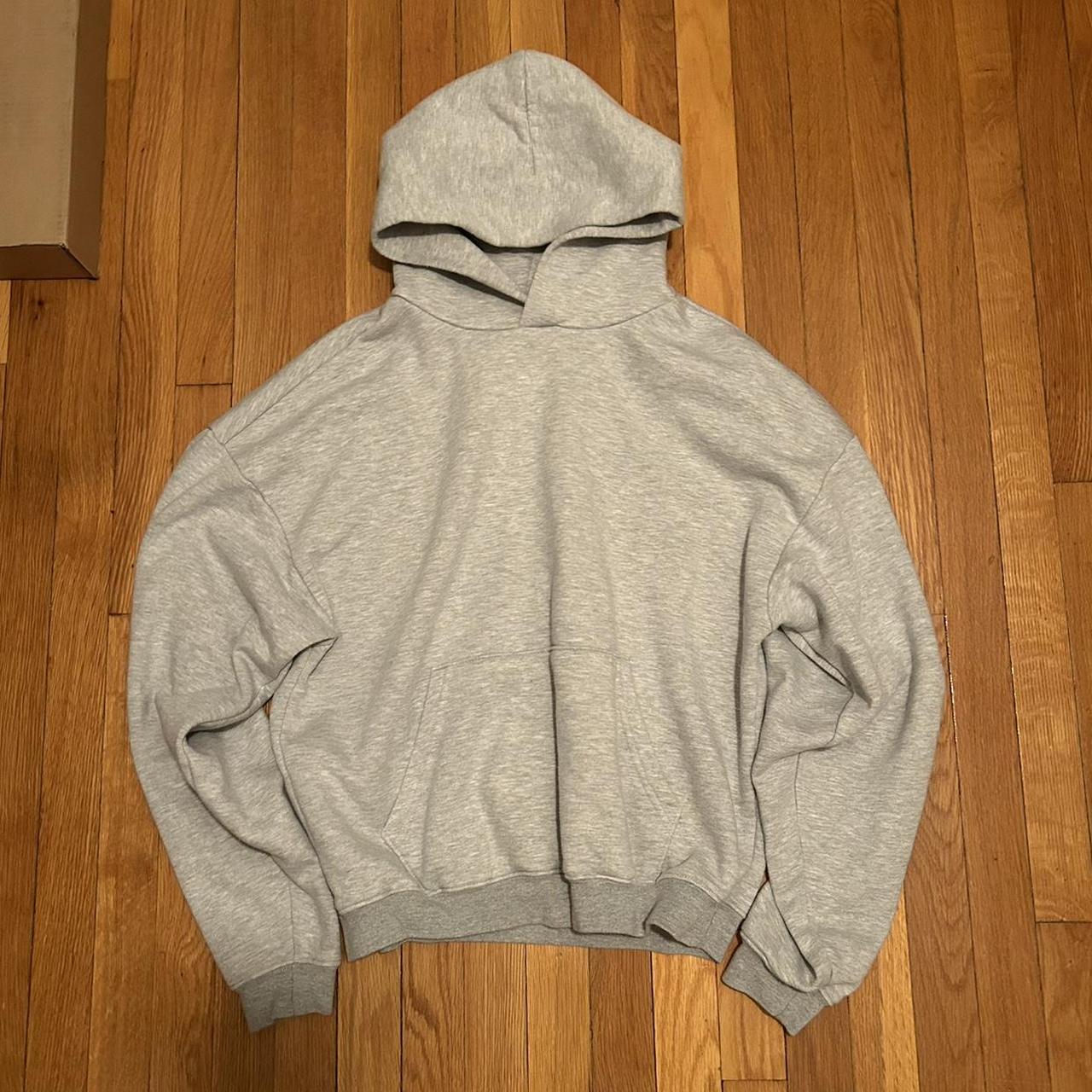 Lucid Blanks 380gsm Fleece Hoodie Light Grey Size... - Depop