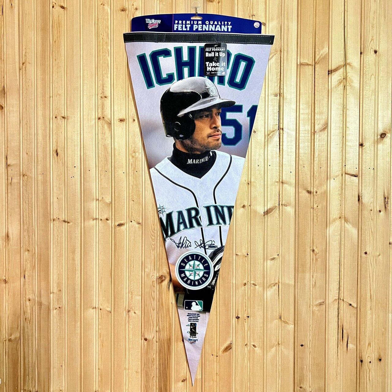Ichiro Suzuki Seattle Mariners Pennant Y2K Big Face | Depop