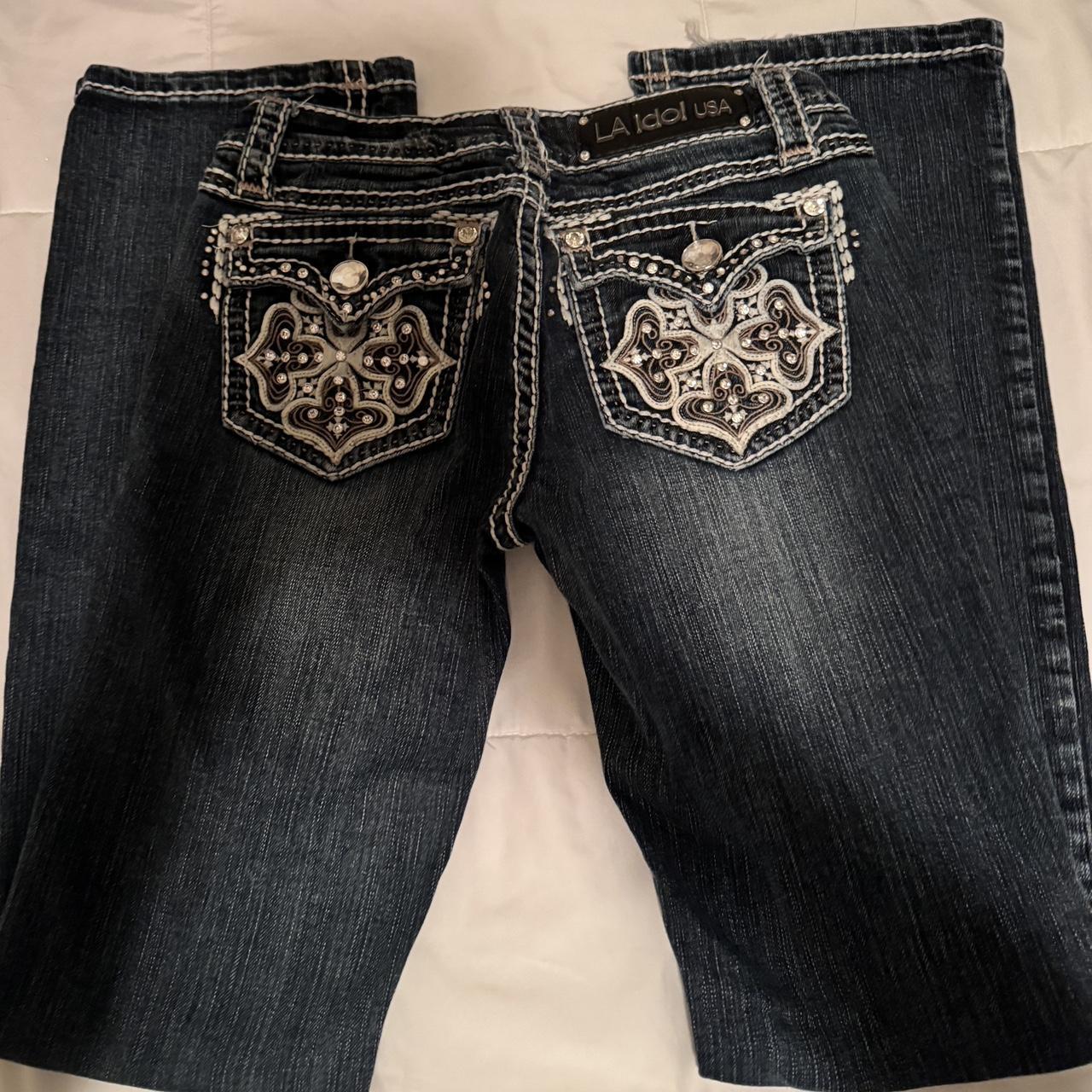 Women’s super cute L.A Idol bootcut Jeans -... - Depop