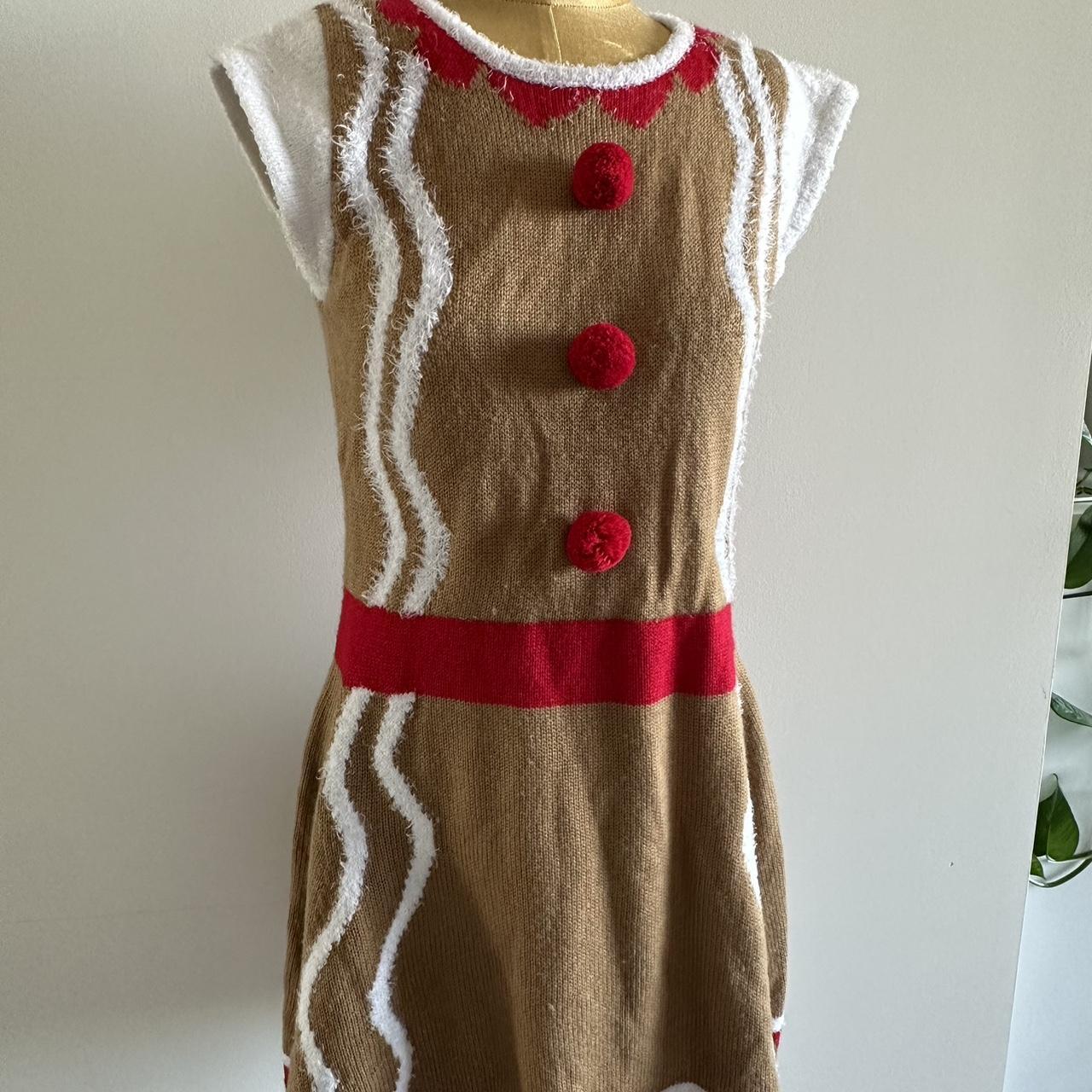 HOOKED UP” CHRISTMAS DRESS 100% ACRYLIC TAGGED... - Depop