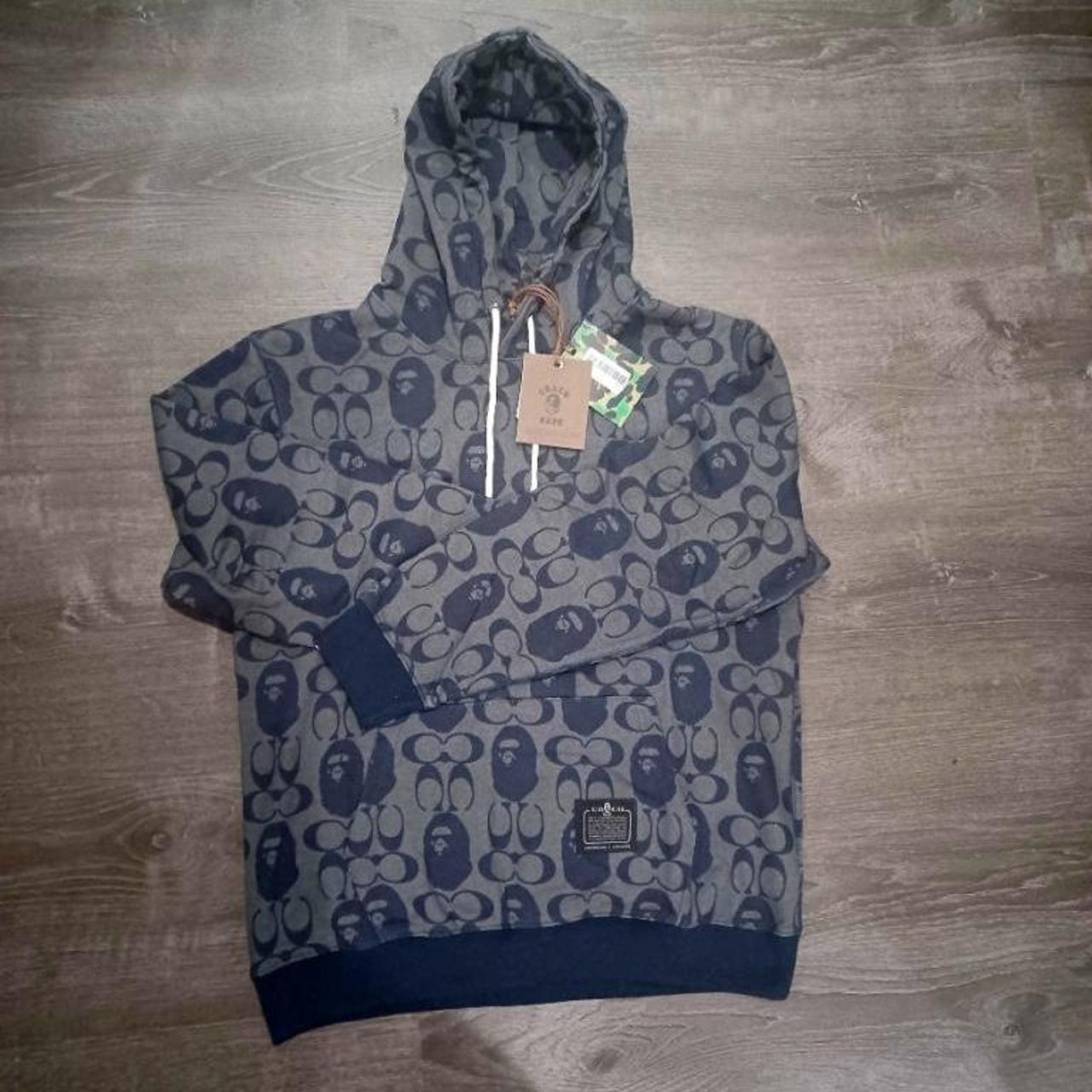 BAPE x COACH COLLAB PULLOVER HOODIE -NWT -Japanese... - Depop