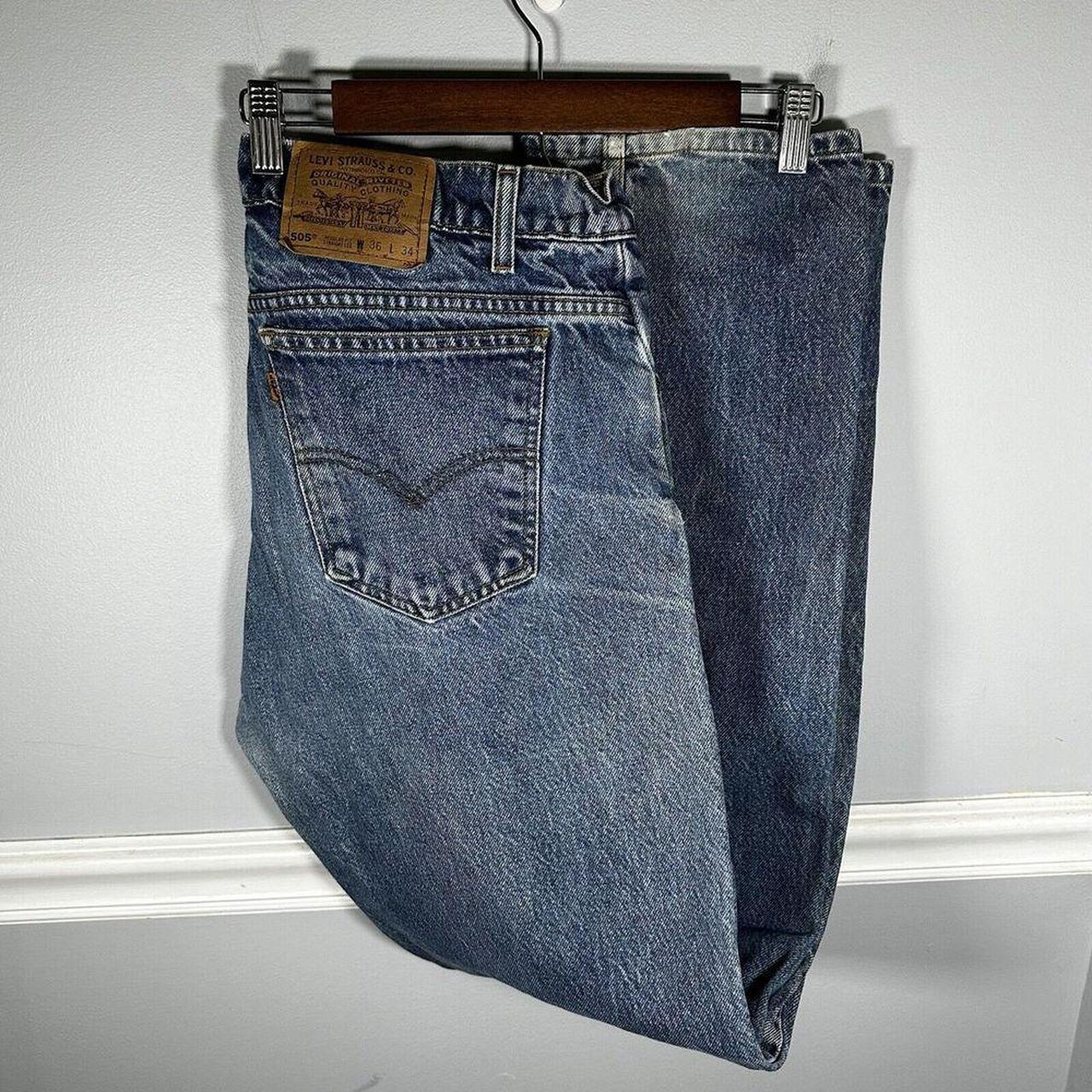 Vintage Levi’s orange tab jeans selling in black / grey - size 36 x 34