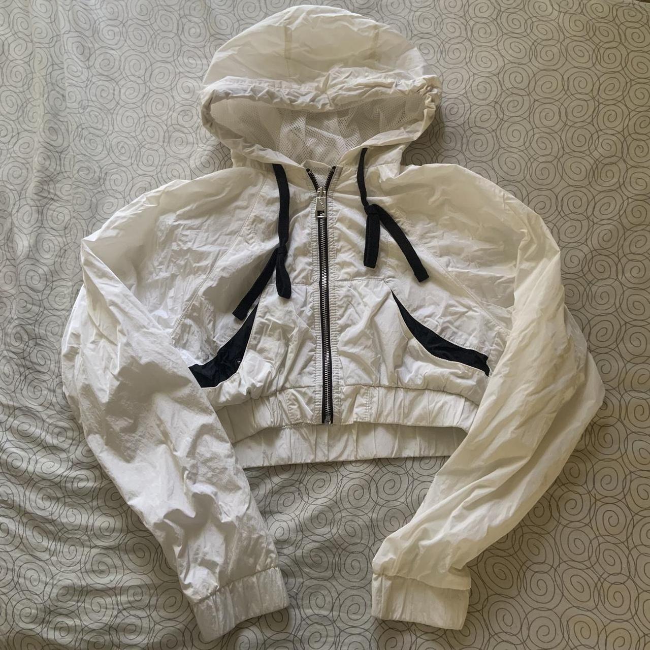 Black and white hollister cheap windbreaker