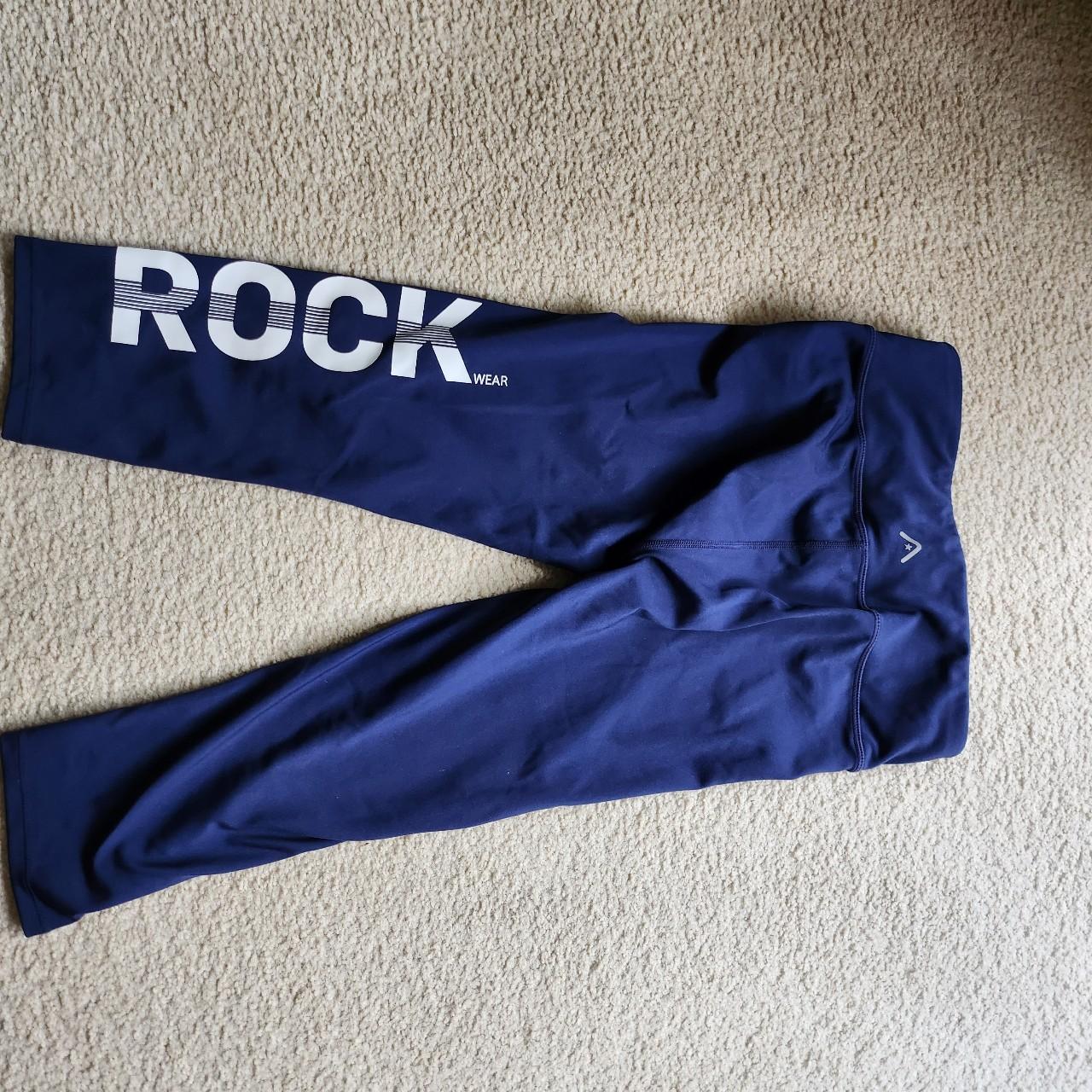 Rockwear 3/4 navy tights - Depop